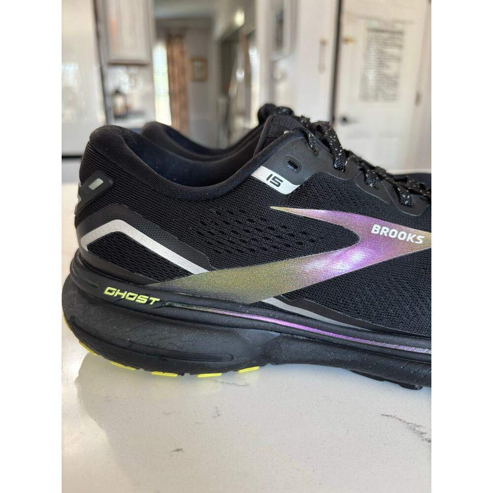 Brooks Ghost 15 running shoes sz 10 W athletic black comfort support excellent - Picture 11 of 11